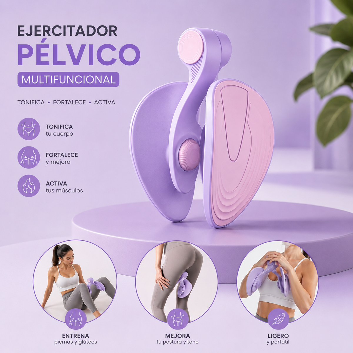 💜 Ejercitador Pélvico Multifuncional 🍑