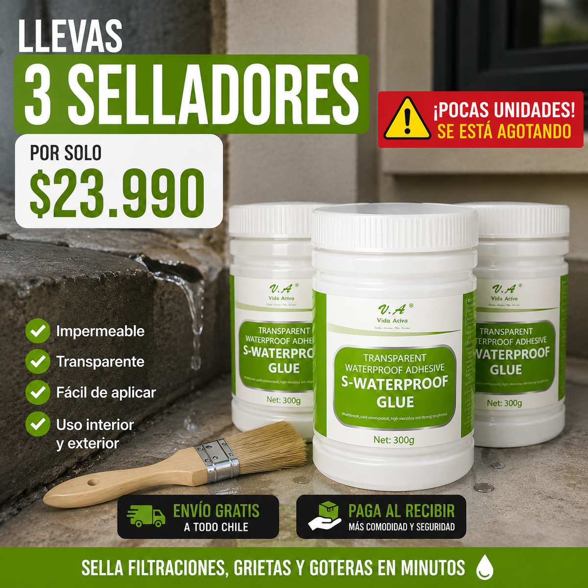 💧SELLADOR IMPERMEABLE          ANTI-GOTERAS 🏠