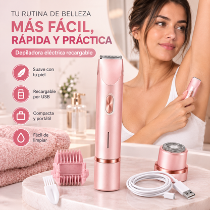 💗 Depiladora 2 en 1 Piel Suave Sin Complicaciones