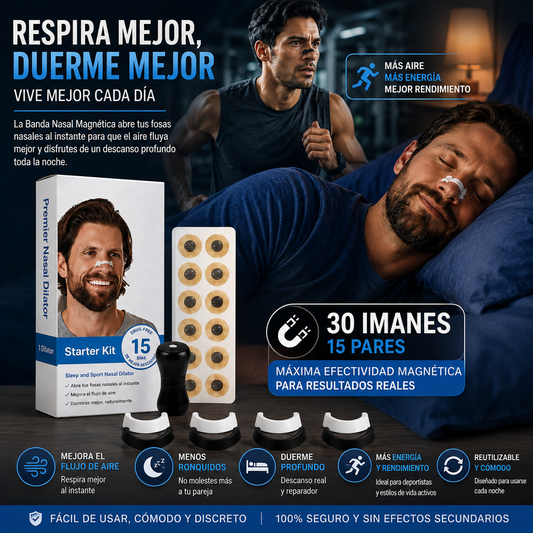 🧲 Banda Nasal Magnética 😴