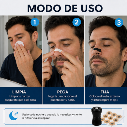 🧲 Banda Nasal Magnética 😴